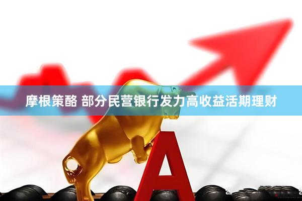 摩根策酪 部分民营银行发力高收益活期理财